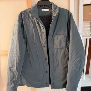 Men's Gray/Green Thermal Shirt Jacket